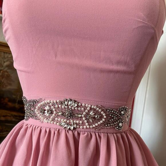 tfnc london pink backless mini dress - Picture 2 of 6